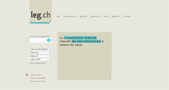 Desktop Screenshot of leg.ch